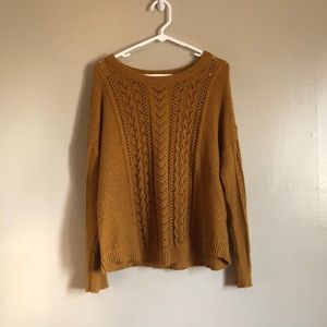 Old Navy Women’s Mustard Color Knit Sweater